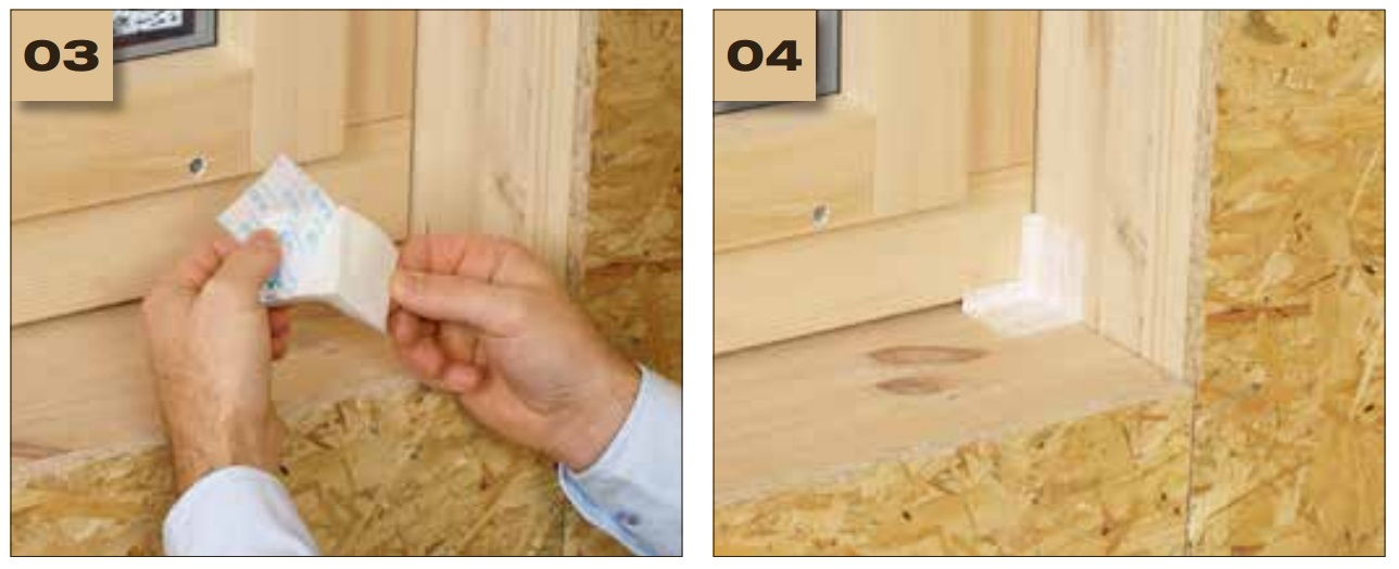 Corvum 12/48 - jednostronna tasma do uszczelniania ram okiennych i drzwiowych - okno wbudowane w sciane 2 - derowerk